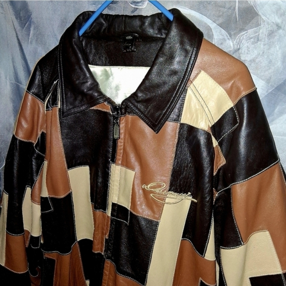Davoucci Calfskin Leather Jacket & Custom  Timberland Boots Set New  2xL & 12 - Picture 4 of 16